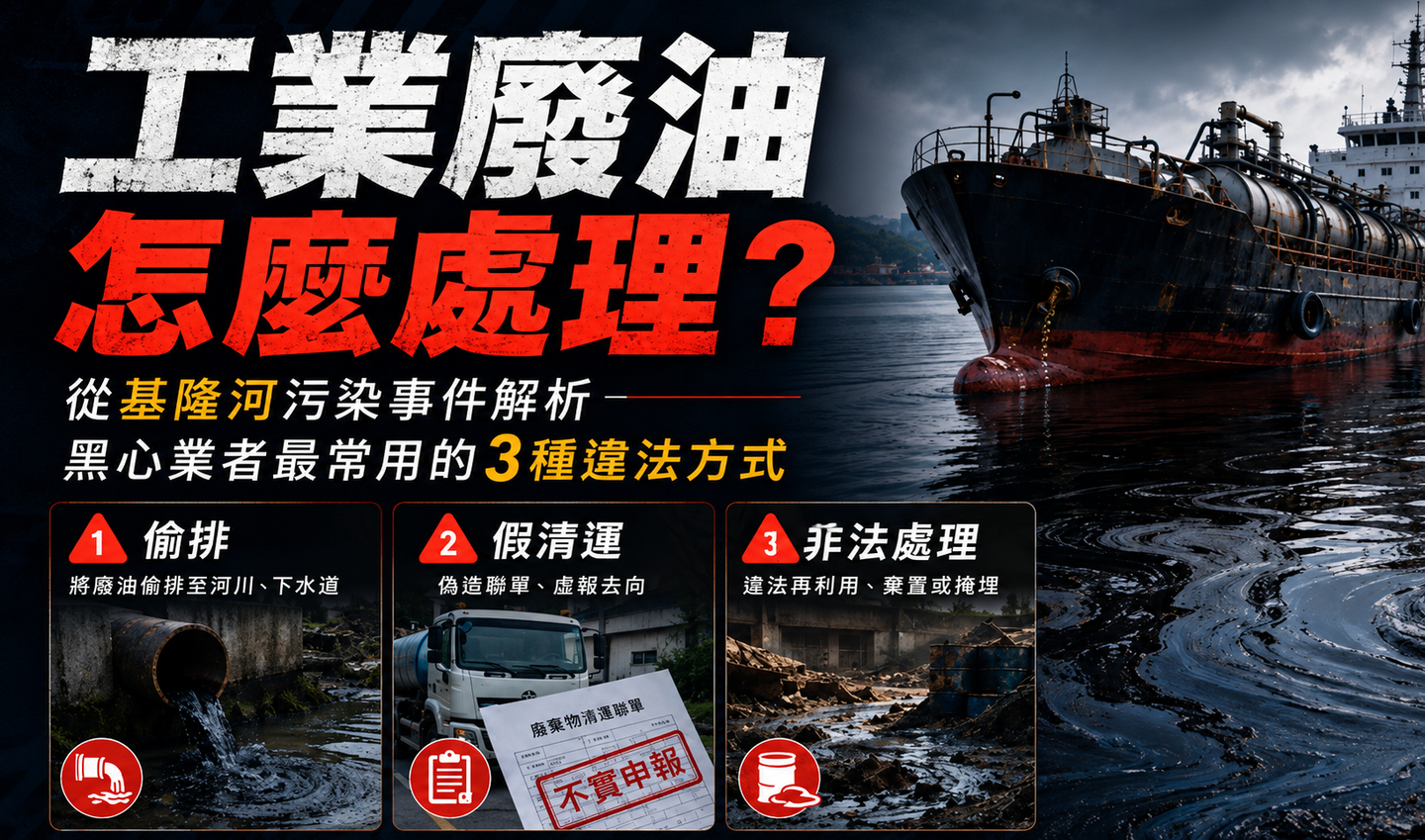 工業廢油處理方式與污染風險說明