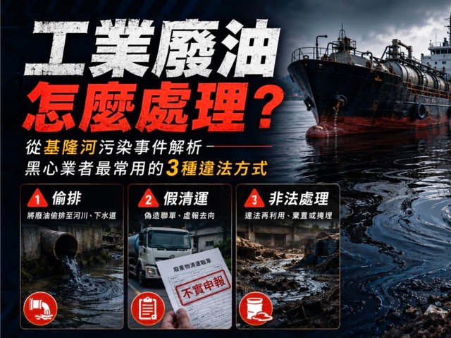 工業廢油處理方式與污染風險說明